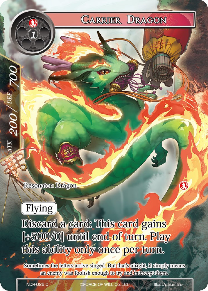 Carrier Dragon (Full Art) (NDR-026) [New Dawn Rises]