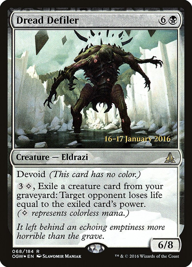 Dread Defiler (Prerelease) [Oath of the Gatewatch Prerelease Promos]