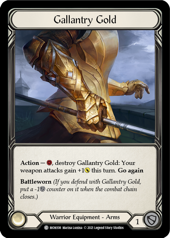Gallantry Gold [MON108-CF] 1ère édition Cold Foil 