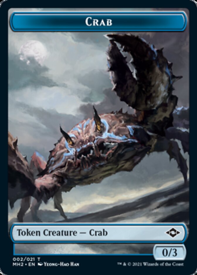 Crab Token // Treasure Token (#20) [Modern Horizons 2 Tokens]