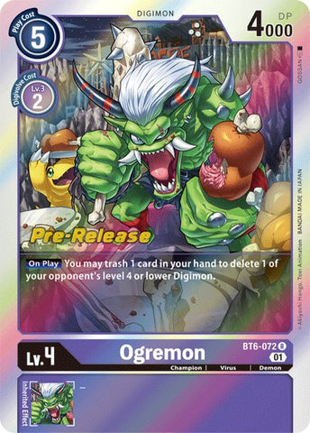 Ogremon [BT6-072] [Double Diamond Pre-Release Cards]
