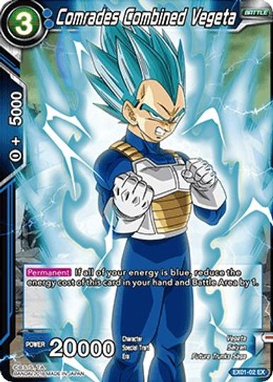 Camaradas Combinado Vegeta (EX01-02) [Mighty Heroes] 