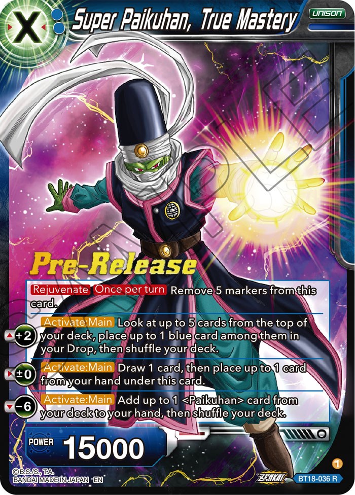 Super Paikuhan, True Master (BT18-036) [Promociones preliminares de Dawn of the Z-Legends] 