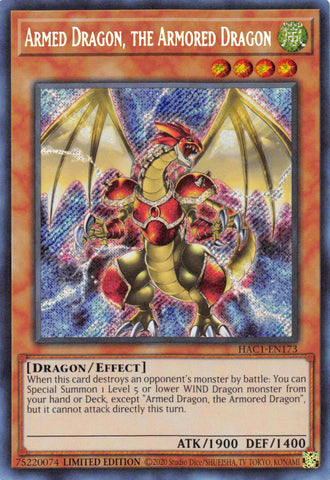 Dragón Armado, el Dragón Acorazado [HAC1-EN173] Secreto Raro 