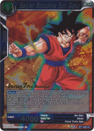 Saiyan Bloodline Son Goku (Assaut des Saiyans) [BT7-028_PR] 
