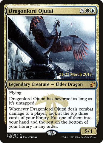 Dragonlord Ojutai (Avant-première) [Dragons of Tarkir Prerelease Promos] 