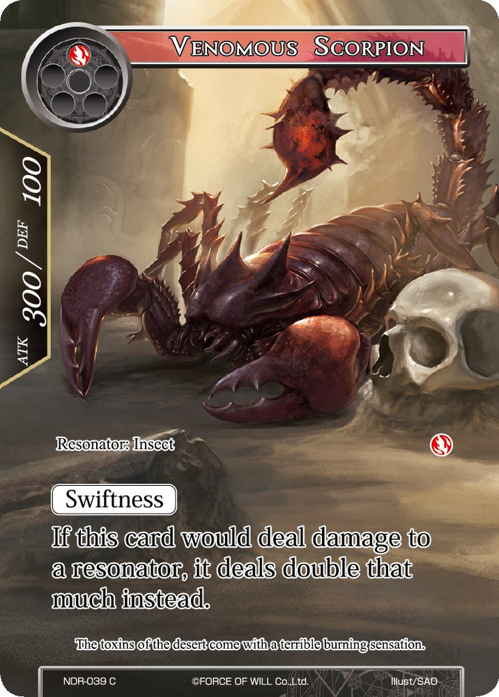 Venomous Scorpion (Full Art) (NDR-039) [New Dawn Rises]