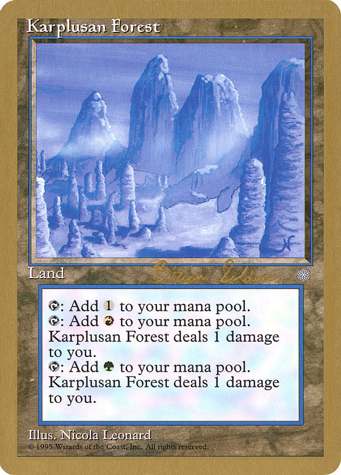 Forêt de Karplusan (Brian Selden) [World Championship Decks 1998] 