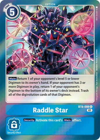 Raddle Star [BT6-098] [Doble diamante] 