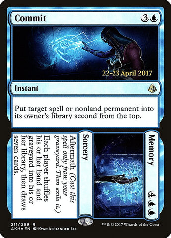 Commit // Memory  (Prerelease) [Amonkhet Prerelease Promos]