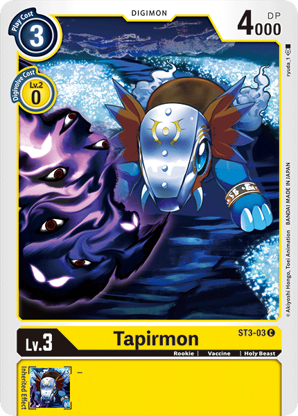 Tapirmon [ST3-03] [Amarillo del cielo] 