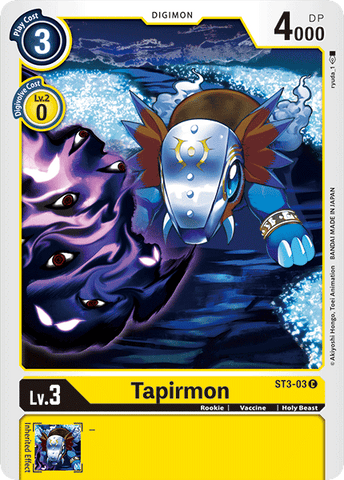 Tapirmon [ST3-03] [Amarillo del cielo] 