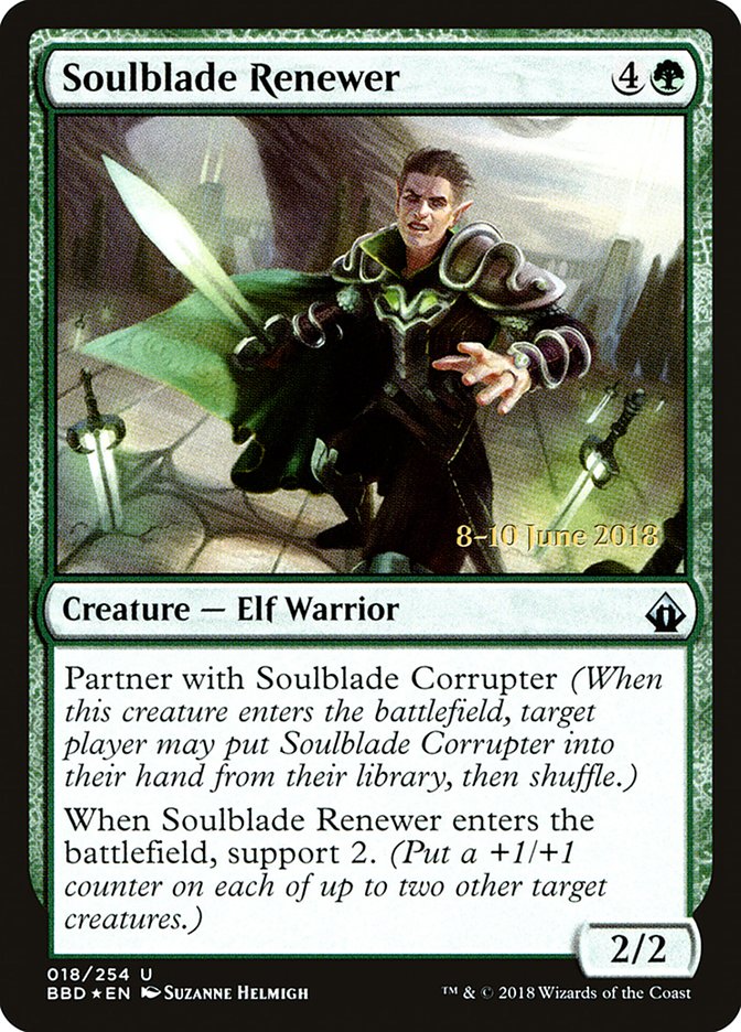 Soulblade Renewer  (Prerelease) [Battlebond Prerelease Promos]