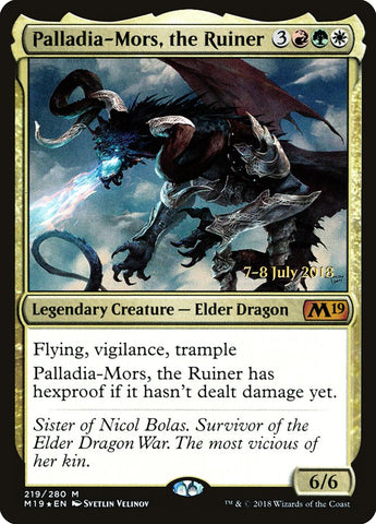 Palladia-Mors, the Ruiner  (Prerelease) [Core Set 2019 Prerelease Promos]