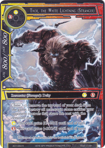 Thor, the White Lightning (Stranger) (Full Art) (AO1-064) [Alice Origin]