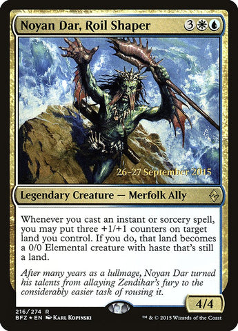 Noyan Dar, Roil Shaper  (Prerelease) [Battle for Zendikar Prerelease Promos]