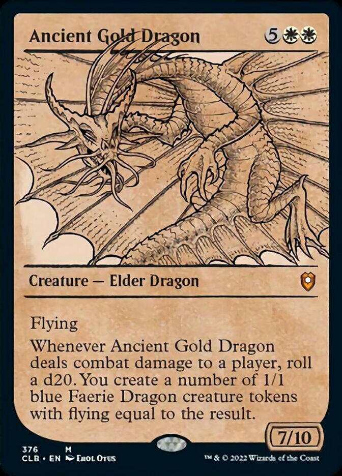 Dragón dorado antiguo (escaparate) [Commander Legends: Battle for Baldur's Gate] 