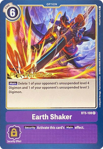 Earth Shaker [BT5-108] [Battle of Omni Pre-Release Promos]
