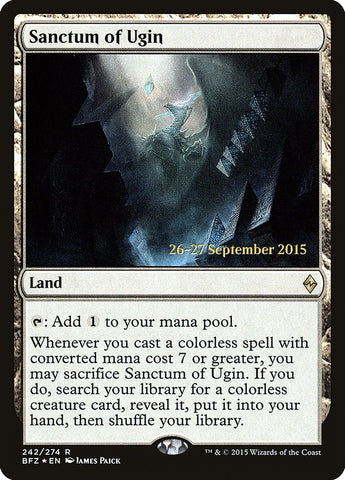 Sanctum of Ugin  (Prerelease) [Battle for Zendikar Prerelease Promos]