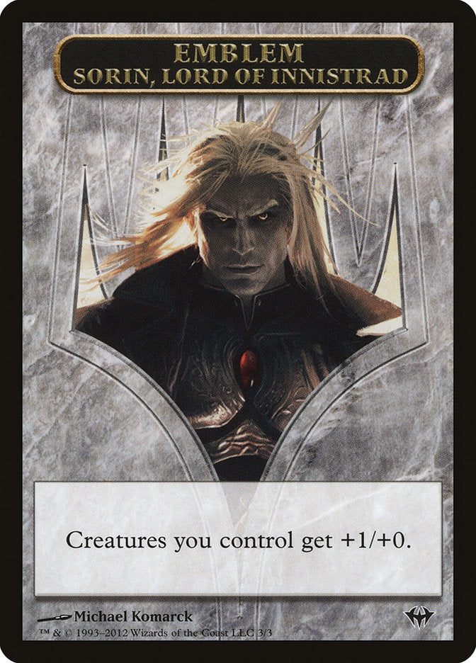 Emblema de Sorin, Señor de Innistrad [Fichas de Ascensión Oscura] 