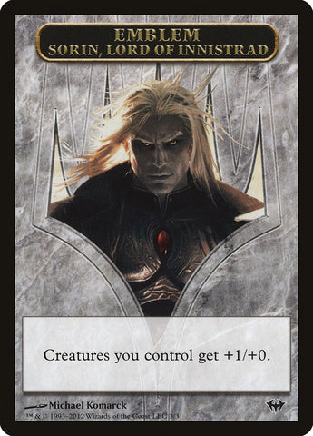 Emblema de Sorin, Señor de Innistrad [Fichas de Ascensión Oscura] 