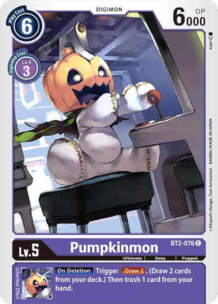 Pumpkinmon [BT2-076] [Lanzamiento de refuerzo Ver.1.0] 