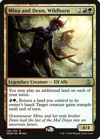 Mina and Denn, Wildborn (Prerelease) [Oath of the Gatewatch Prerelease Promos]