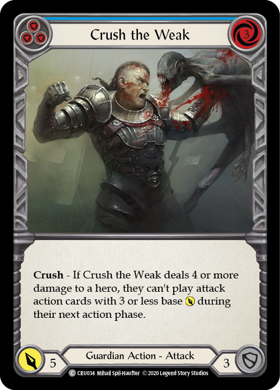 Crush the Weak (Azul) [CRU034] 1ª Edición Normal 