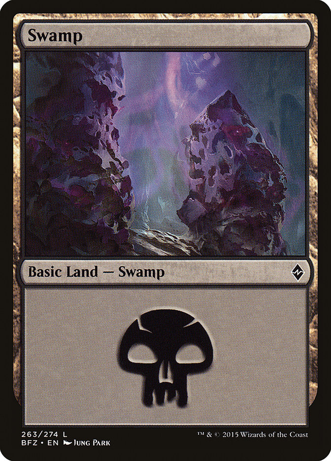 Swamp (#263a) [Battle for Zendikar]