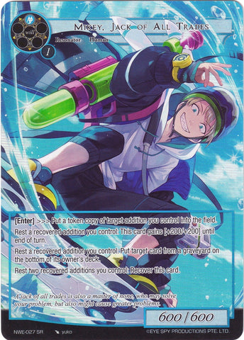 Mikey, Jack of All Trades (Full Art) (NWE-027 SR) [A New World Emerges]