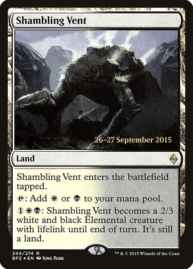 Shambling Vent  (Prerelease) [Battle for Zendikar Prerelease Promos]