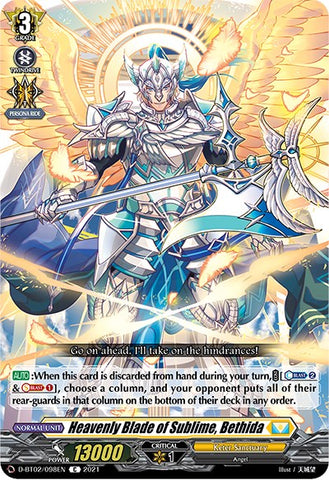Heavenly Blade of Sublime, Bethida (D-BT02/098EN) [A Brush with the Legends]