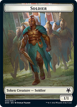 Soldier // Elf Warrior Double-Sided Token [Game Night: Free-for-All Tokens]