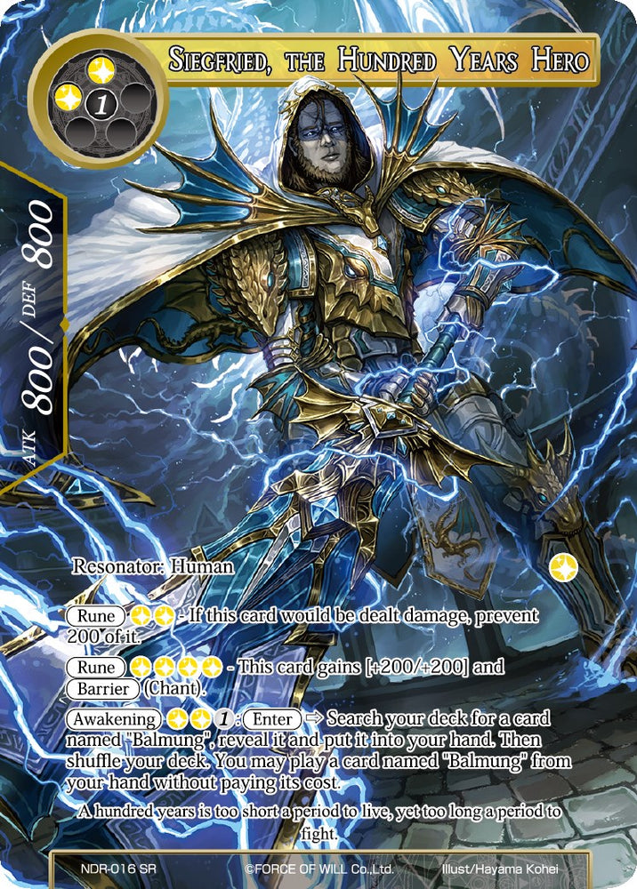 Siegfried, the Hundred Years Hero (Full Art) (NDR-016) [New Dawn Rises]