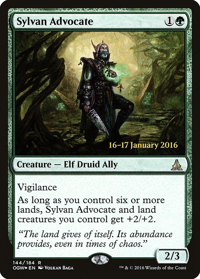 Sylvan Advocate (Prerelease) [Oath of the Gatewatch Prerelease Promos]