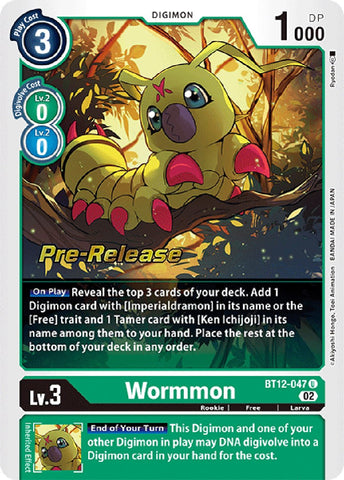 Wormmon [BT12-047] [Across Time Pre-Release Cards]