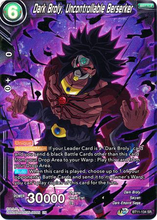 Broly Oscuro, Berserker Incontrolable [BT11-134] 