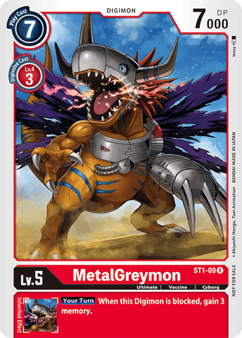 MetalGreymon [ST1-09] (Pack de combat Tamer) [Promotions Gaia Red] 