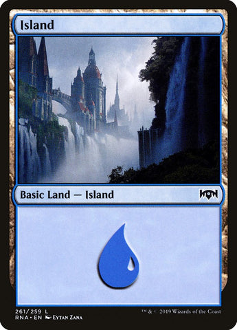 Island (#261) [Ravnica Allegiance]