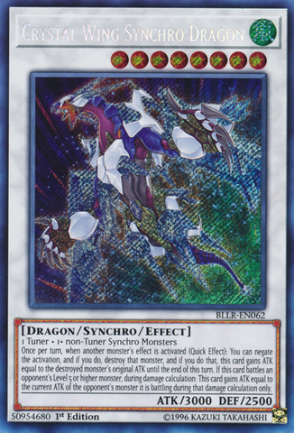 Dragon Synchro Aile de Cristal [BLLR-EN062] Secret Rare 