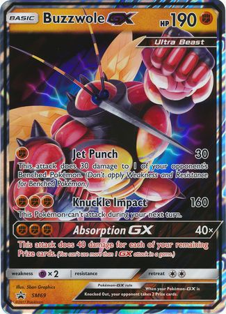 Buzzwole GX (SM69) (Tarjeta Jumbo) [Sol y Luna: Black Star Promos] 