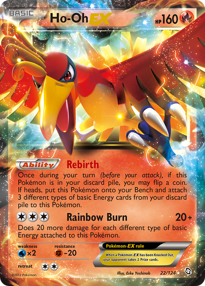 Ho-Oh EX (22/124) [Noir et blanc : Dragons exaltés] 