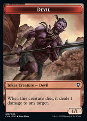 Trésor // jeton double face du diable [Commander Legends: Battle for Baldur's Gate Tokens] 