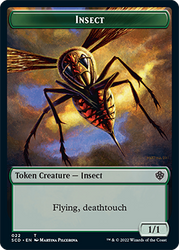 Ficha de doble cara Insect // Human Warrior [Barajas de Starter Commander] 