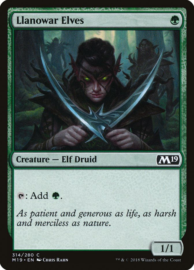 Llanowar Elves [Core Set 2019]