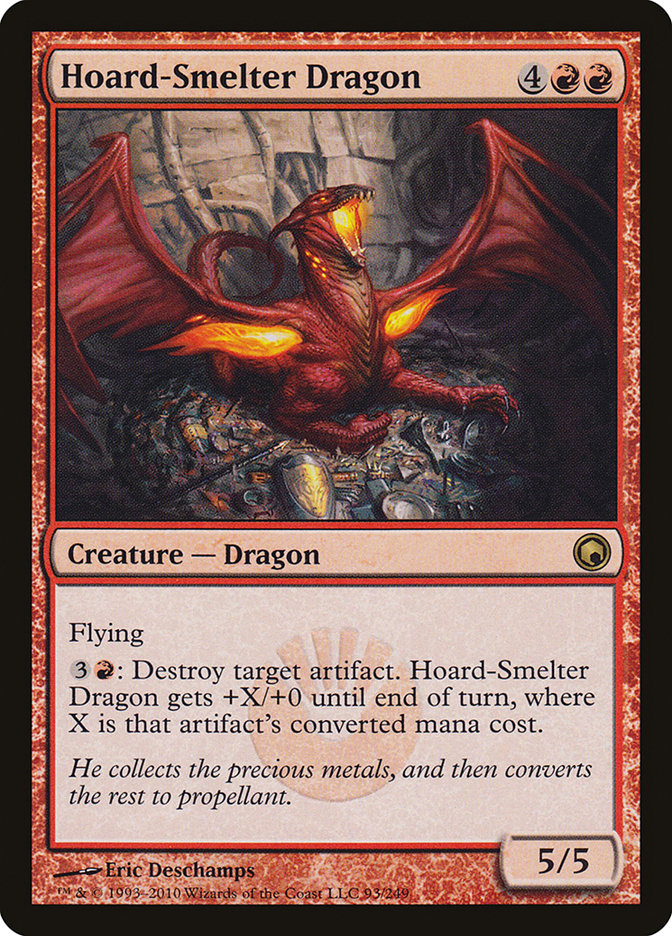 Dragón fundidor de tesoros [Cicatrices de Mirrodin] 