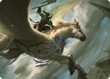 Cleving Skyrider Art Card [Dominaria United Art Series] 