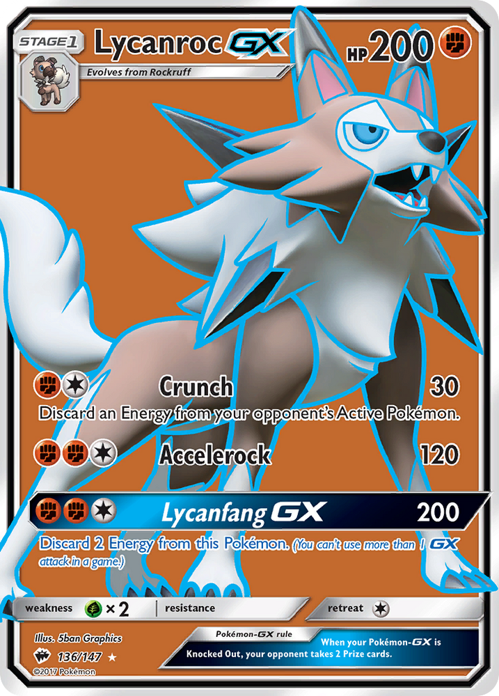 Lycanroc GX (136/147) [Soleil et Lune : Ombres Brûlantes] 