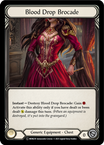 Blood Drop Brocade [U-MON238-RF] Unlimited Rainbow Foil