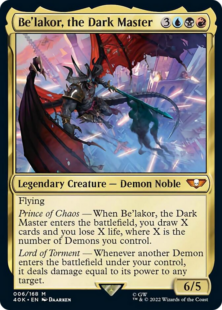 Be'lakor, the Dark Master (Surge Foil) [Universes Beyond: Warhammer 40,000]